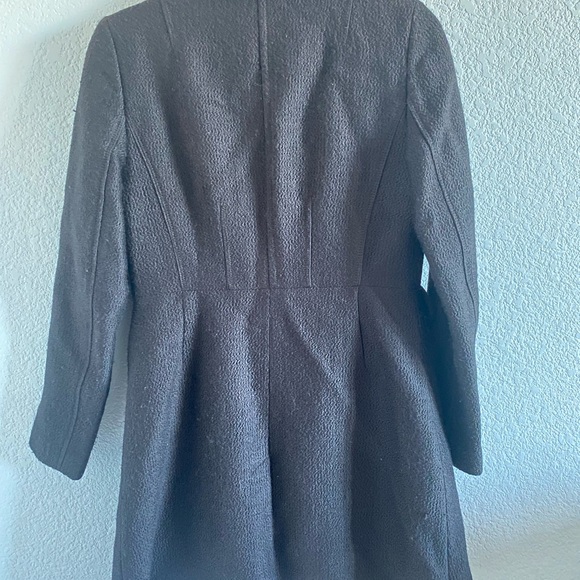 Banana Republic Black Pea Coat - Picture 2 of 2